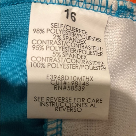 Speechless Dress Turquoise White 16 Girls Floral Ruffle Tiers Bolera Short Sleev - Picture 6 of 11